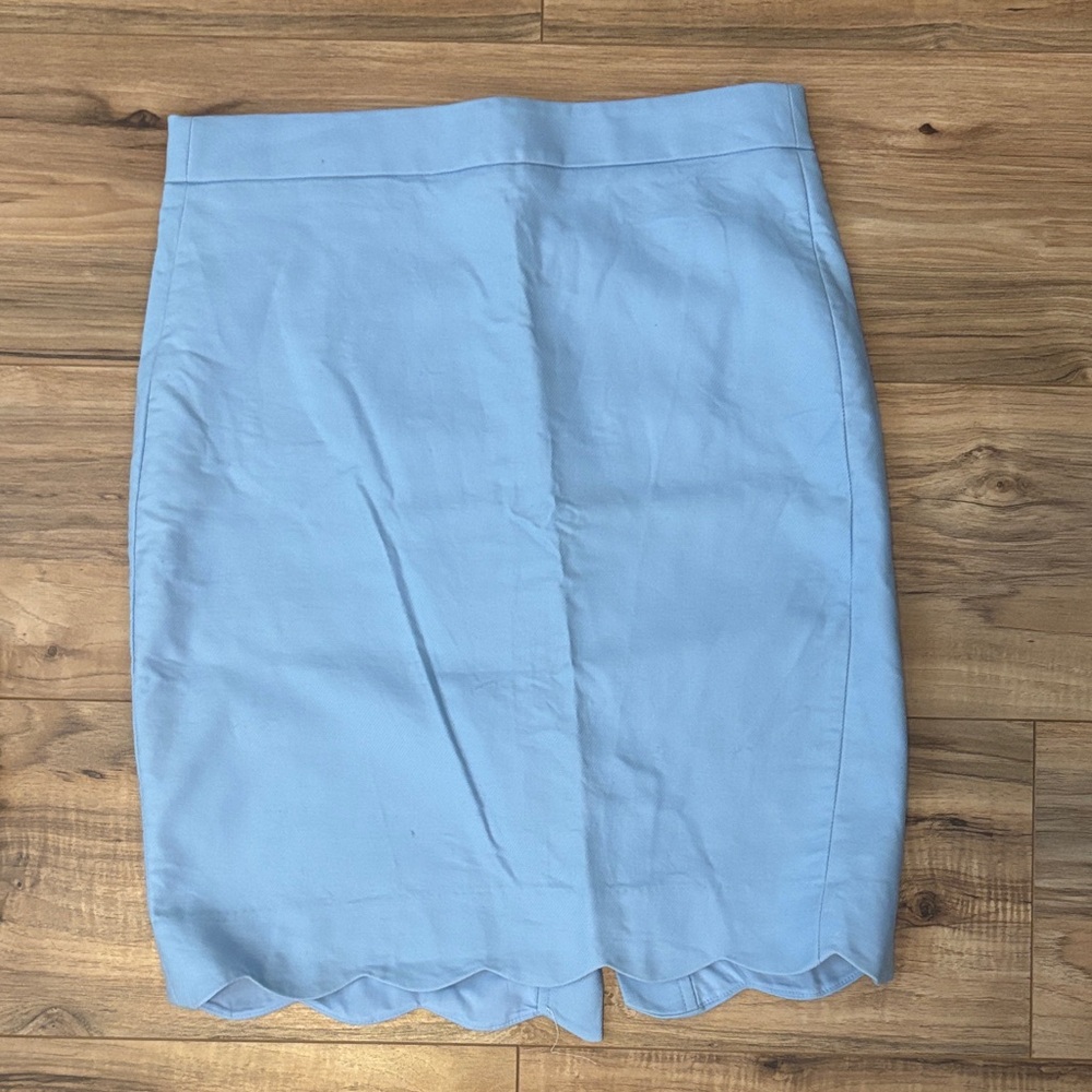 J. Crew Sky Blue Pencil Skirt